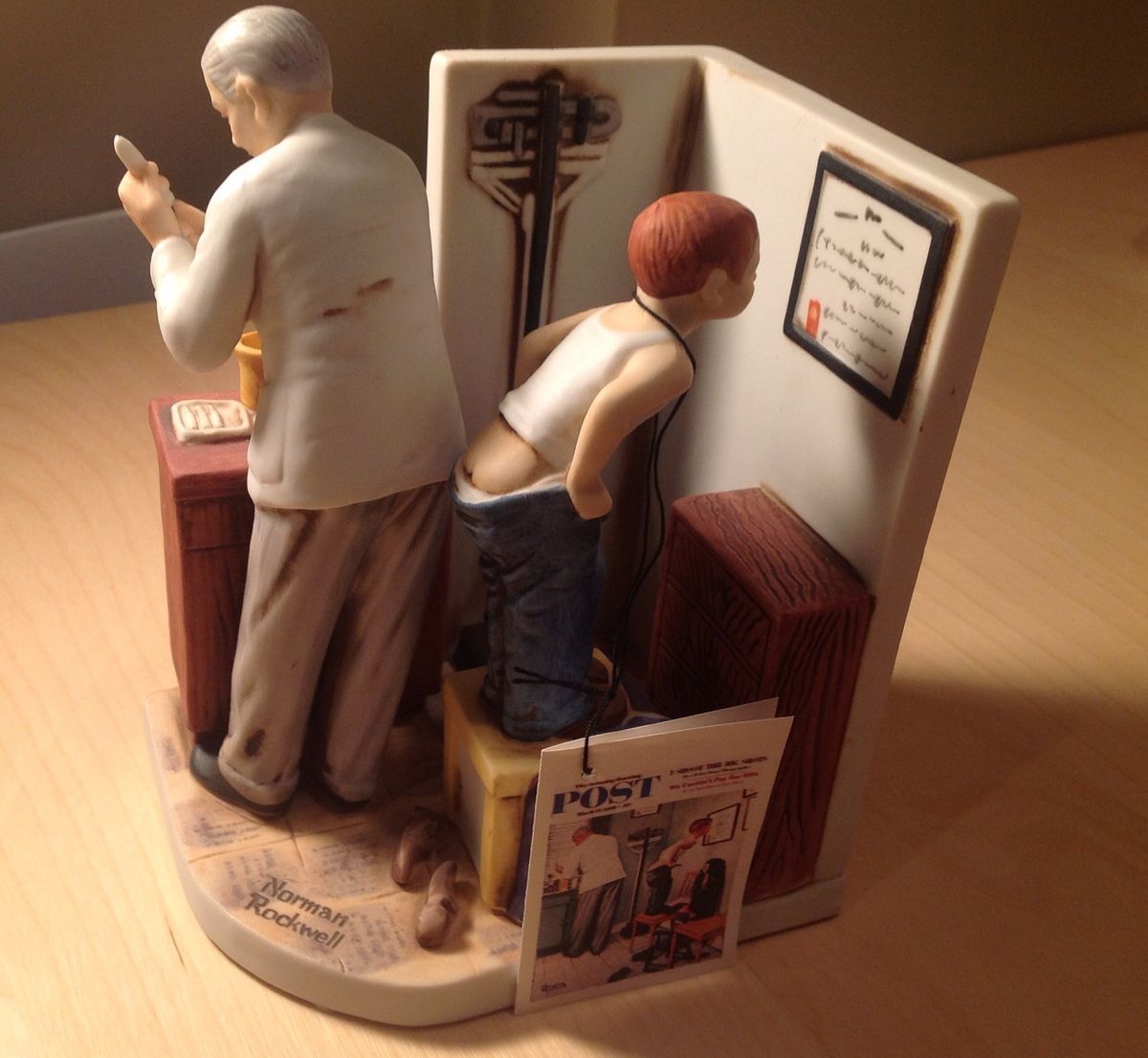Norman Rockwell AT THE DOCTORS OFFICE Dave Grossman Figurine