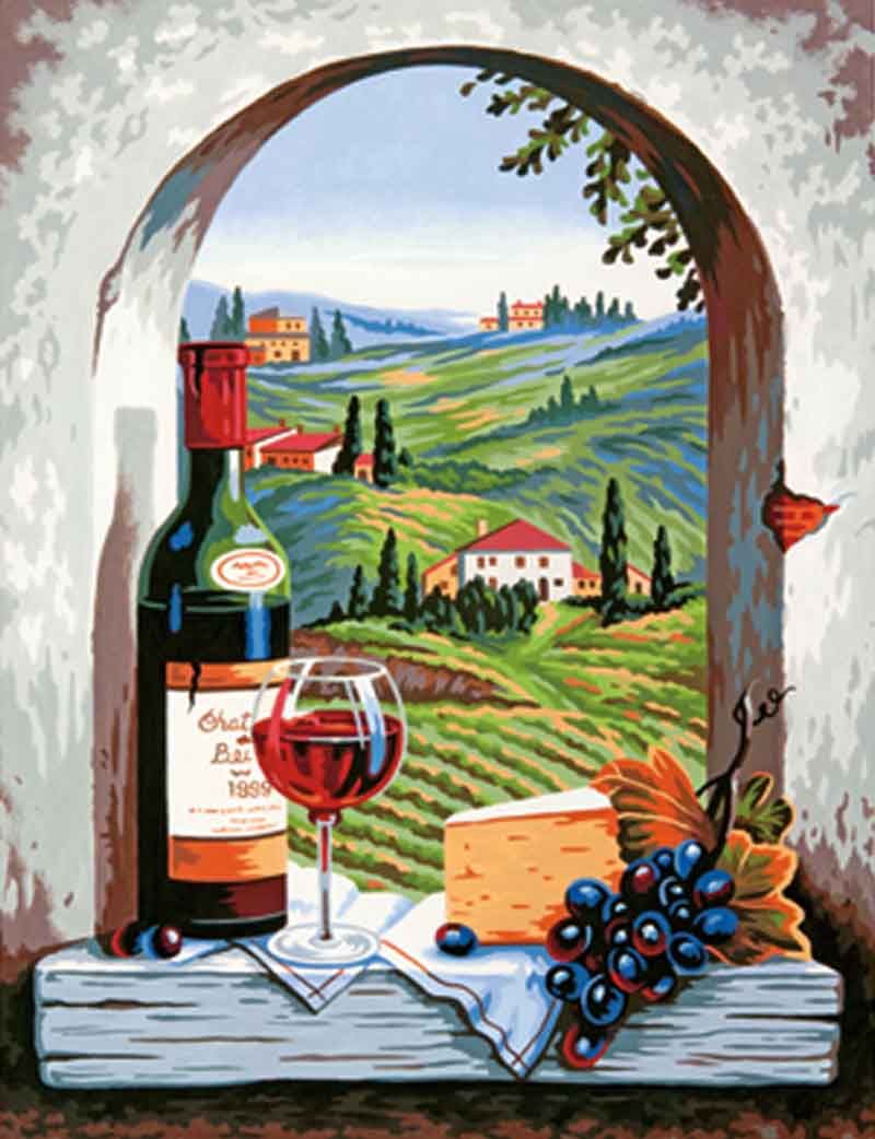 Dimensions Paint by Number Kit 11 x 14 Tuscan View 91441 Sale