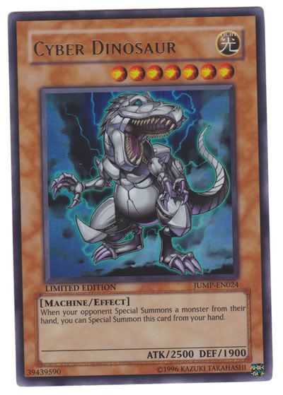 Cyber Dinosaur Yugioh Card Ultra RARE Jump EN024