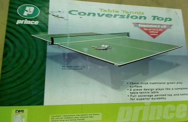 Prince DMI Sports Billiard Table Conversion Table Tennis Top