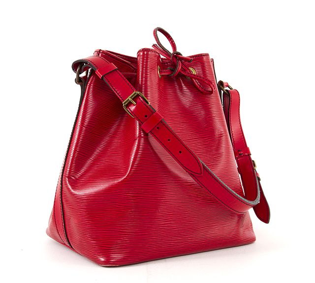 Louis Vuitton Red Epi Leather Petite Noe Drawstring Bag