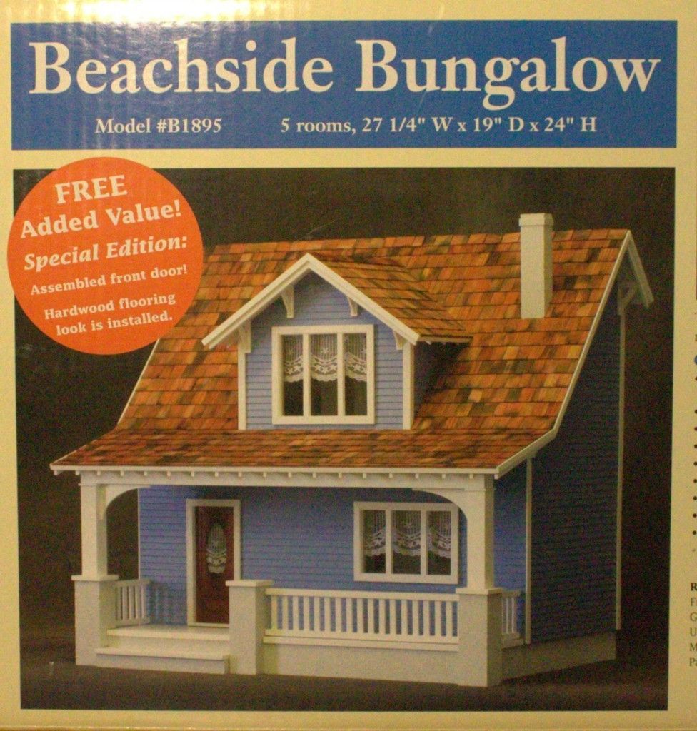 Dollhouse Kit 1 12 Scale Beachside Bungalow 2 story by Real Good Toys