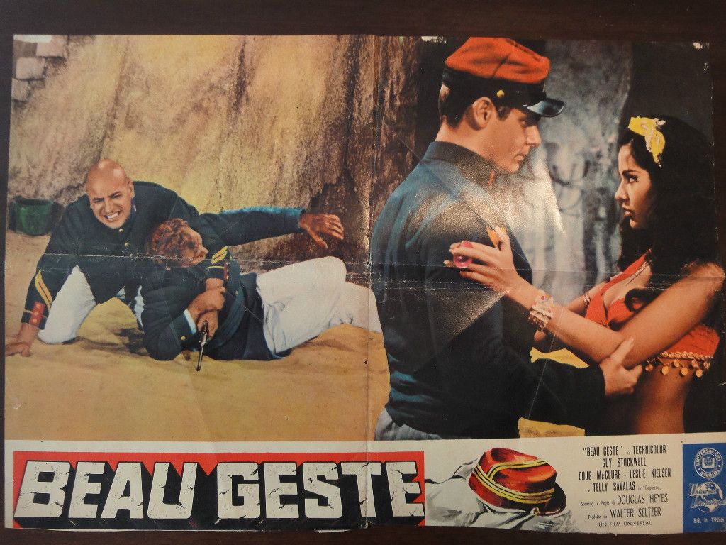  Movie Poster Beau Geste Guy Stockwell Doug McClure Savalas 1966