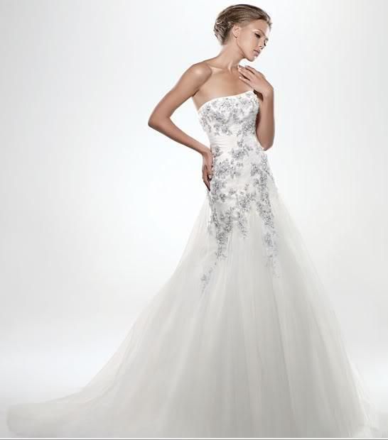 High Quality New Wedding Bridal Dress Discount Brides Applique Gown
