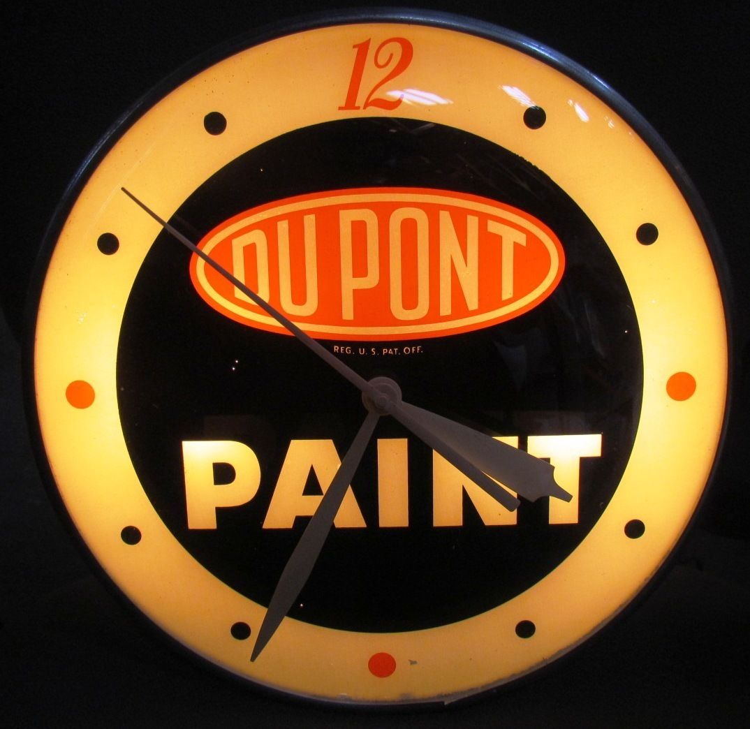 RARE Dupont Paints Clock Paint