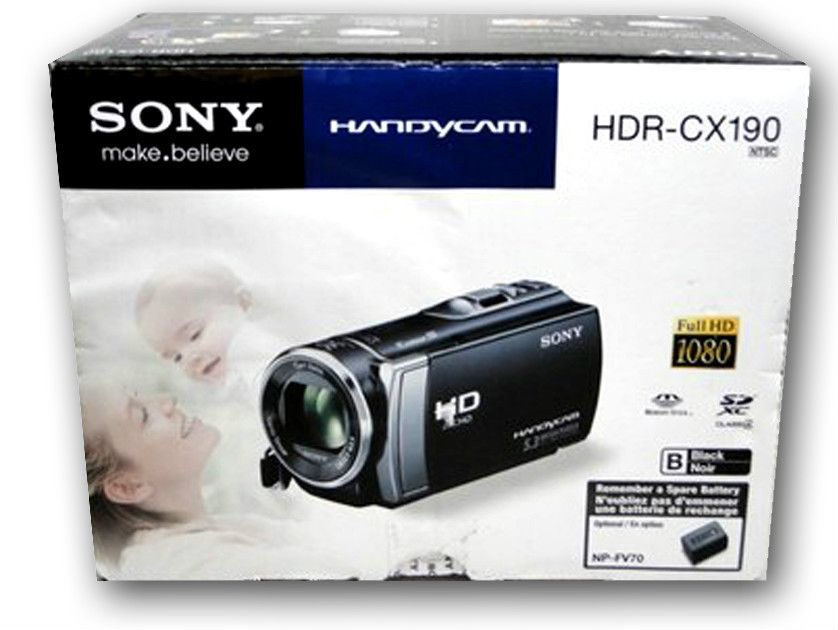  CX190 Full HD 1080p Dual Capture Zoom 2 7 LCD Camcorder Black