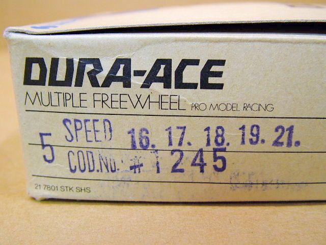 New Old Stock Shimano Dura Ace 5 Speed Freewheel 16x21 Gold Finish
