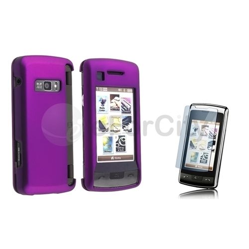 For LG enV Envy Touch VX11000 G Rubberized Purple Hard Case Screen