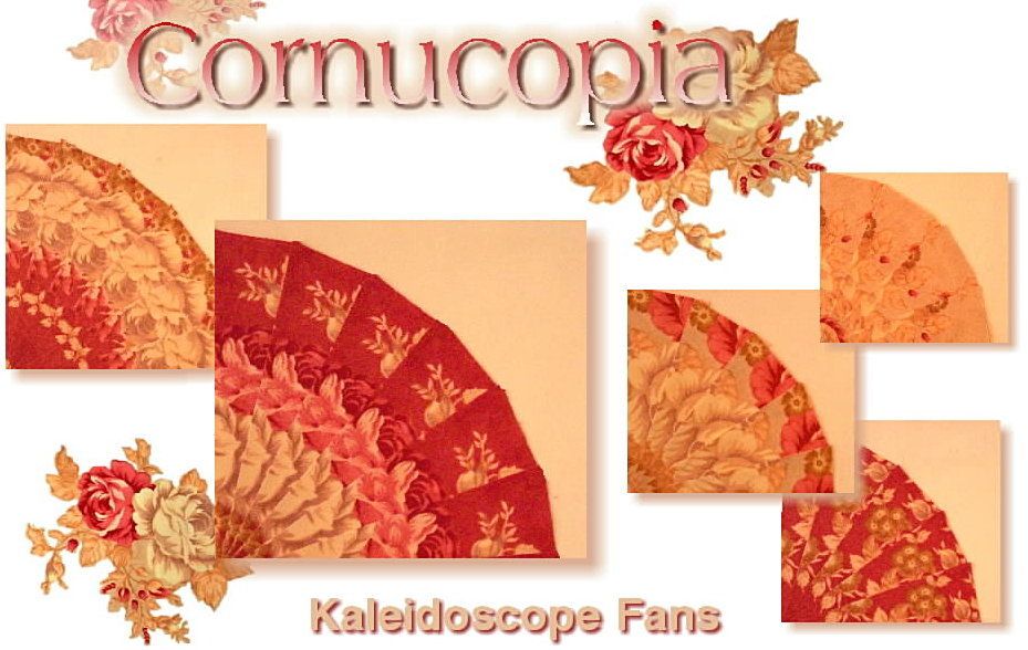 Cornucopia Kaleidoscope Fans Quilt Blocks Kit Fig Tree