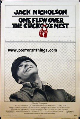 one flew over the cuckoo s nest 1975 original theatre poster non