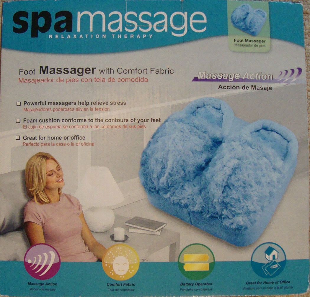 Spa Foot Massager Soft Micro Fabric Cushion Massage Relaxation Therapy