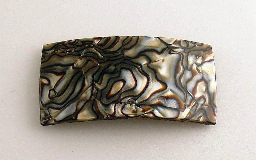 Barrette France Luxe Large Rectangle Hair Barrette Clip New