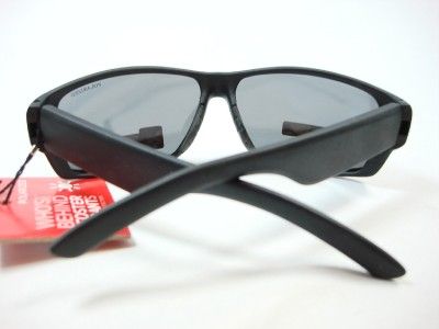 Foster Grant Sports Black Polarized Sunglasses Mirror Lens Bullpen
