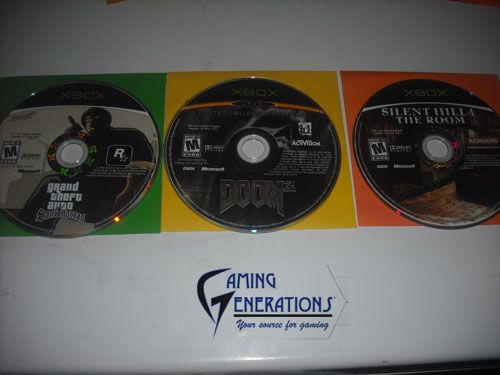    LOT (3) DISC ONLY GAMES   SILENT HILL 4 + DOOM 3 + GTA SAN ANDREAS