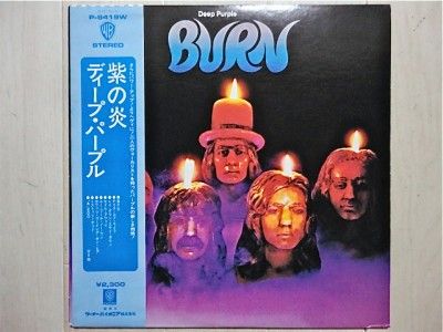 DEEP PURPLE / BURN JAPAN LP / OBI, P 8419W, RITCHIE BLACKMORE, RAINBOW