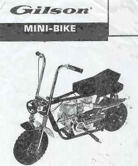 Gilson Snowmobile Mini Bike GoCart Parts Manual Set