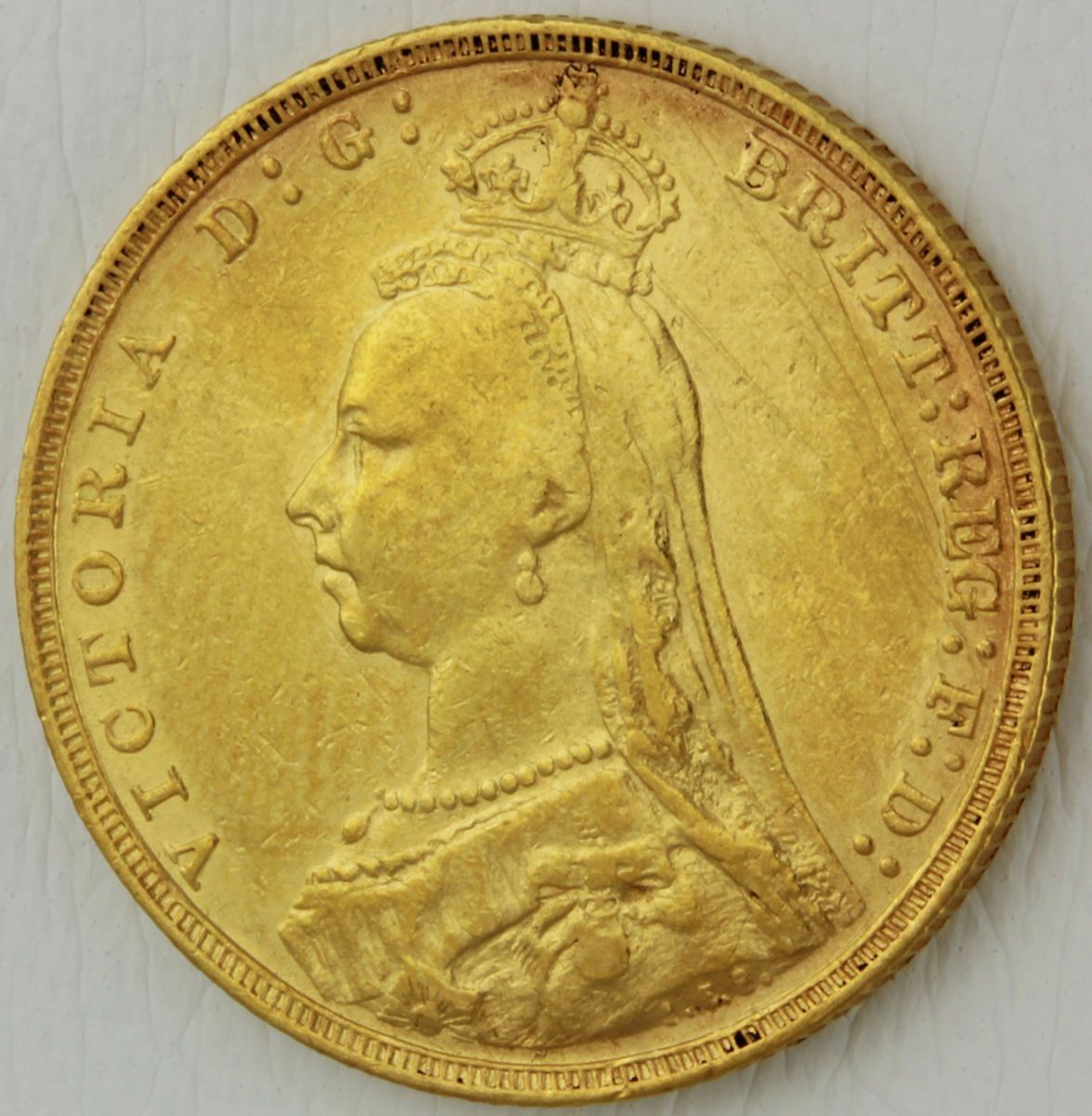  Victoria Jubilee Head 1891 London Mint Full Gold Sovereign Coin