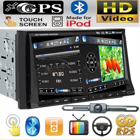 In Dash GPS Navigator 7Car Stereo DVD Player Radio iPod Pip TV BT