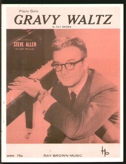 Gravy Waltz Steve Allen 1963 Piano Solo Vintage Sheet Music