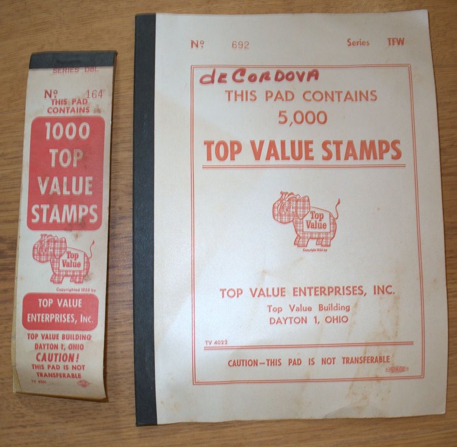  60s S&H Top Value Gold Bond Savers Green Stamps 150+ Full Books Uncut