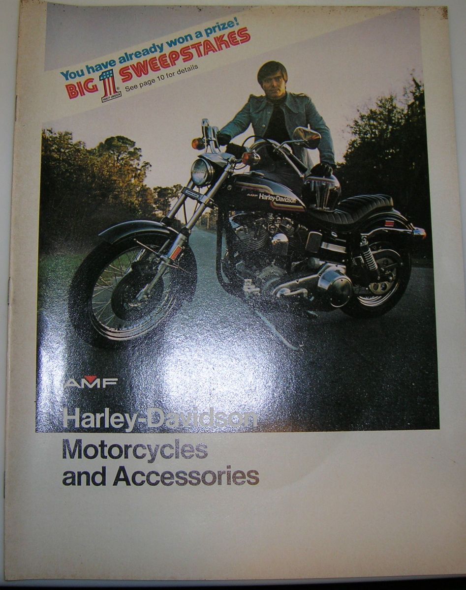 Harley Davidson 1975 Motorcycles and Accessories Catalog