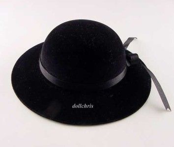 Hat Black for American Girl Velvet Flocked 18 Dolls Caroline Marie