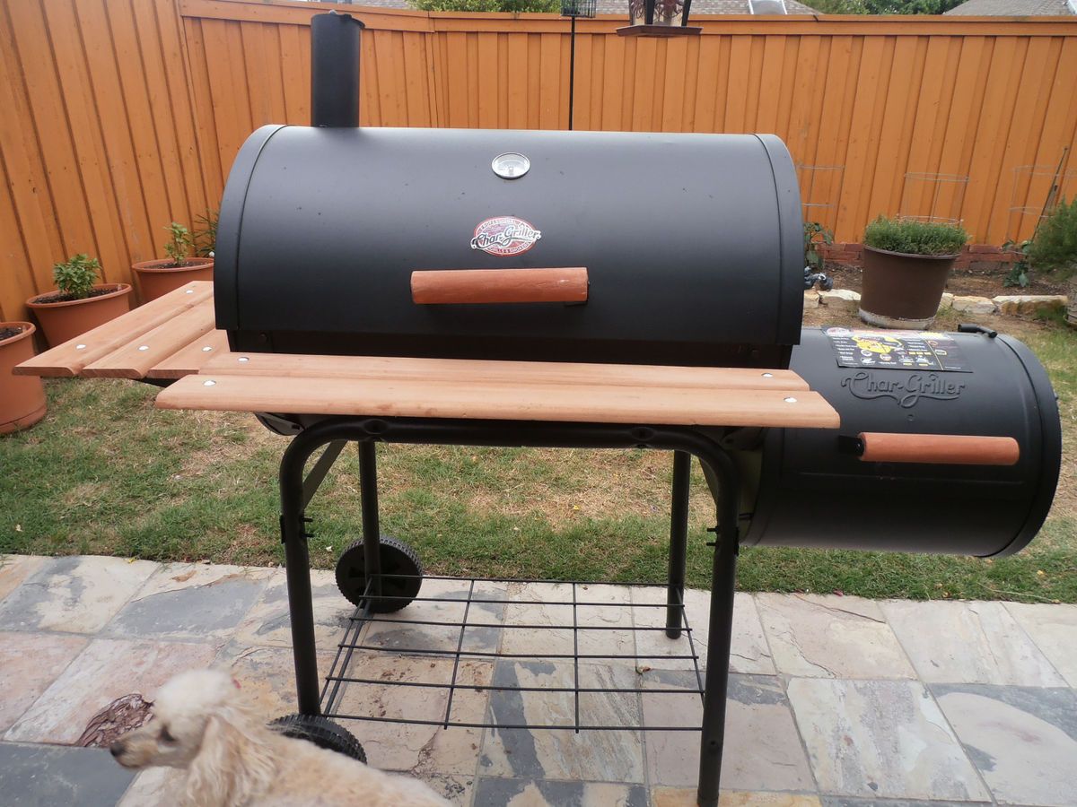 Char Griller Smokin Pro Texas Style Wood Charcoal Smoker Grill