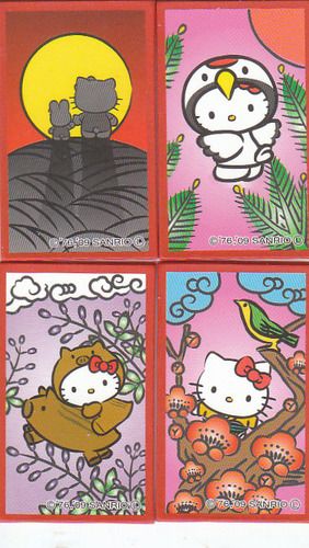 Hello Kitty Hanafuda Japanese Playing Flower Cards Toy Game Japan