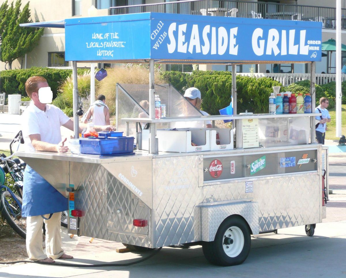  Side Serve Cart 2004 Mobile Hot Dog Concession Stand SS Trailer