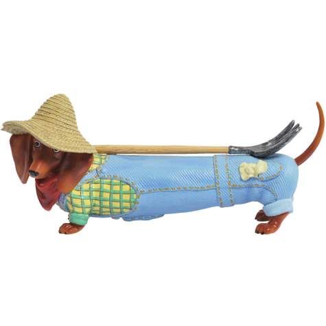 Hot Diggity Dachshund Dog Country Farmer or Gardener Figurine Westland