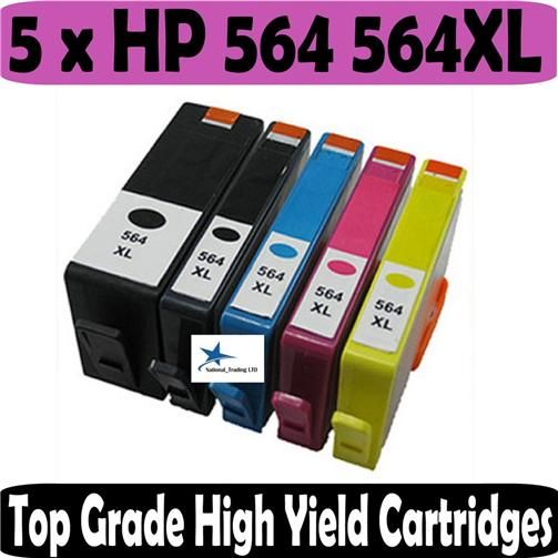 HP 564XL Ink Cartridges Set for Photosmart B010A B010B B109A B109N