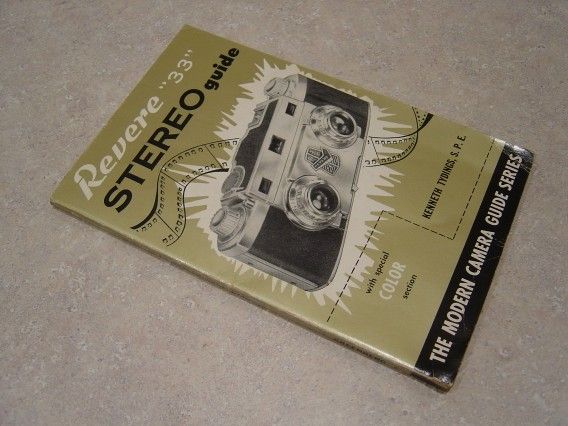 Vintage 1953 Revere 33 Stereo Camera Instruction Manual