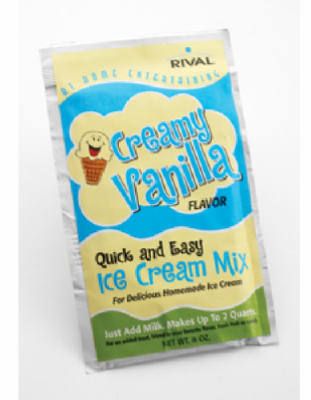 ea Sunbeam FRSB11 8V 8 oz Creamy Vanilla Flavor Quick Ice Cream Maker