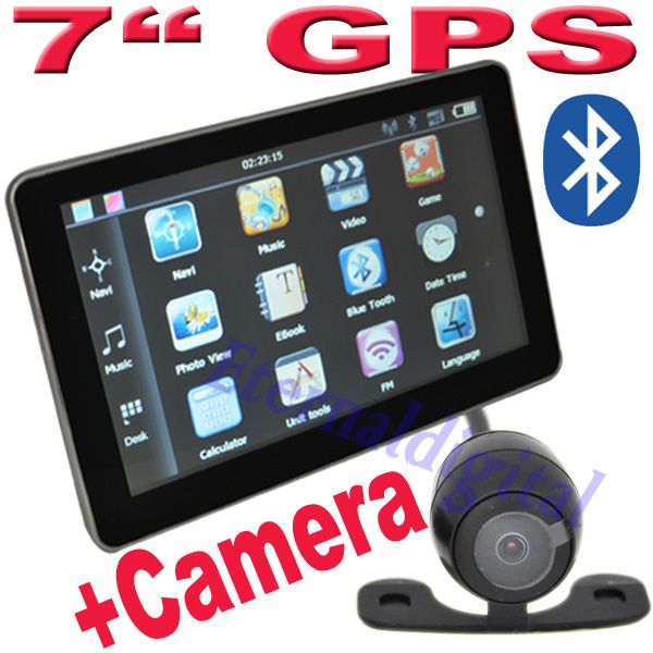 Car GPS Navigation Bluetooth AV in 4GB New Map SAT Navi Rear View
