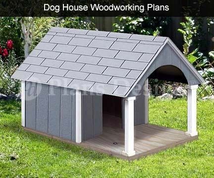 30 x 36 Small Dog House Plans Gable Roof Style with Porch Design