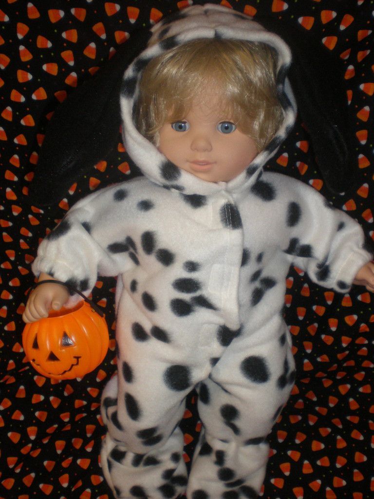 Clothes for Bitty Baby Dalmation Dog Halloween Costume