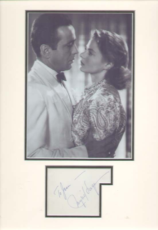 Ingrid Bergman Casablanca Signed Autograph