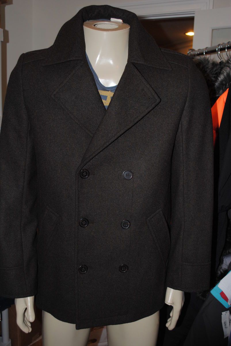 NEW MENS Hugo Boss DOUBLE BREASTED wool Peacoat Coat Jacket by boss