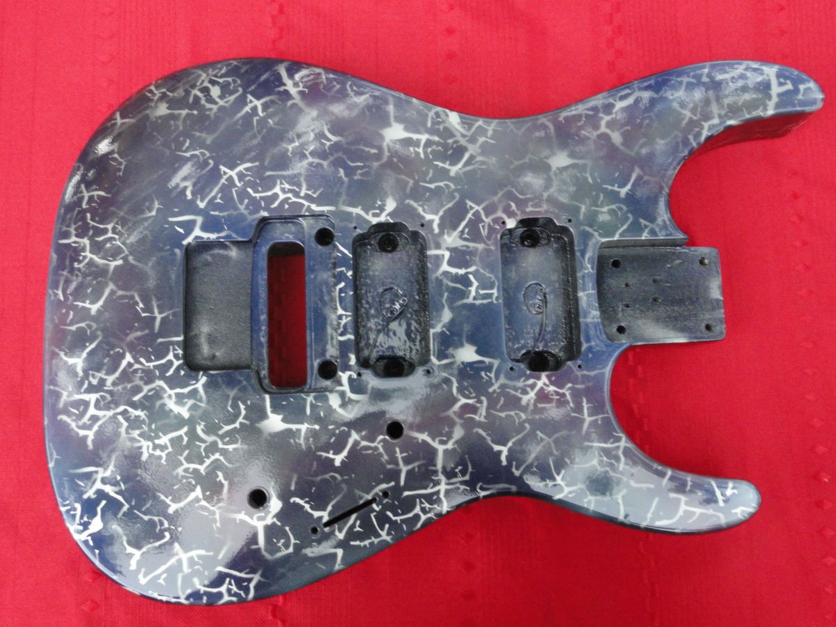 Jackson DXMG Guitar Body w Multi Colored Crackle Paint