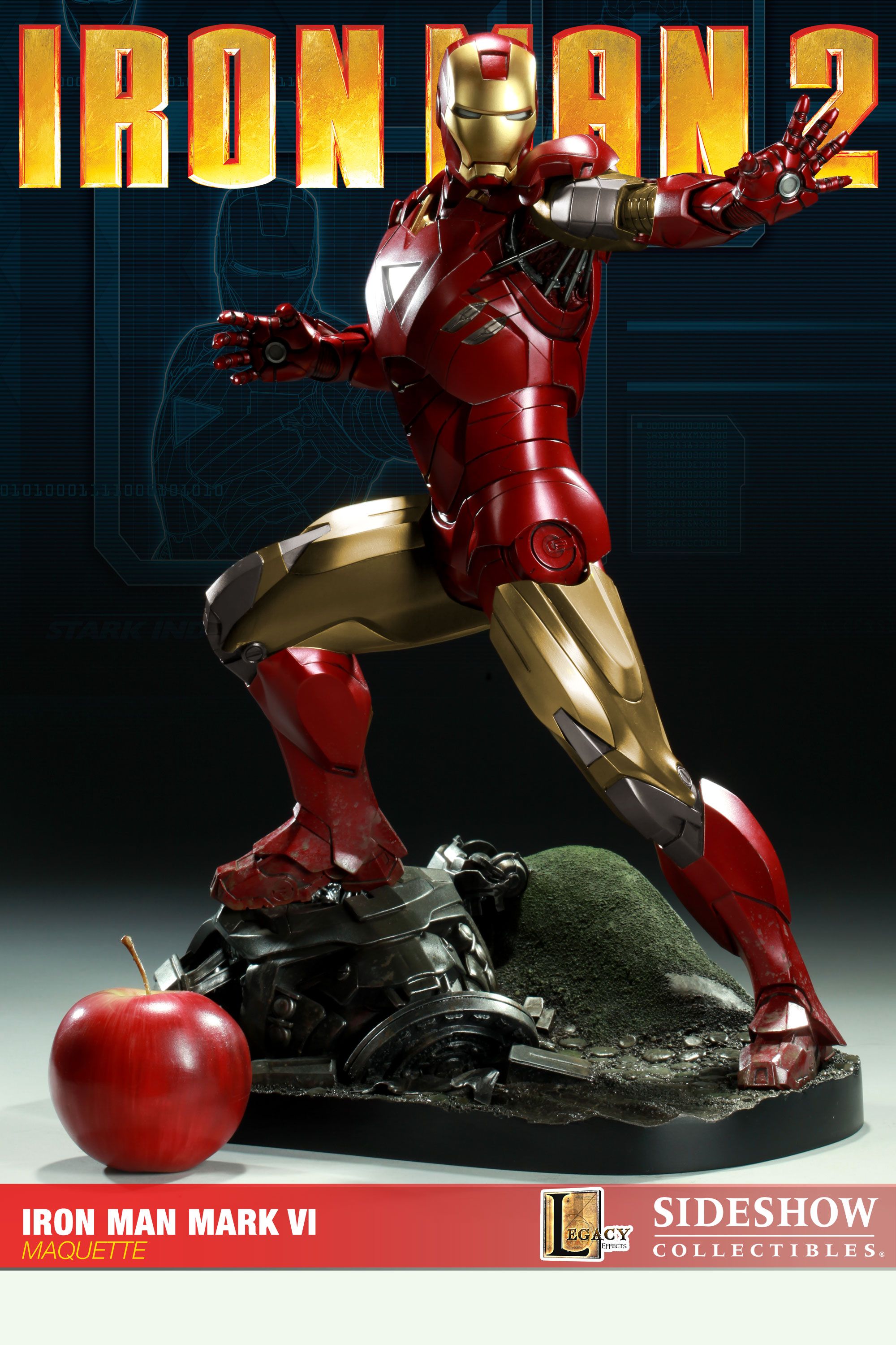 Sideshow Iron Man 2 Mark VI Maquette Avengers Statue Mint in Box