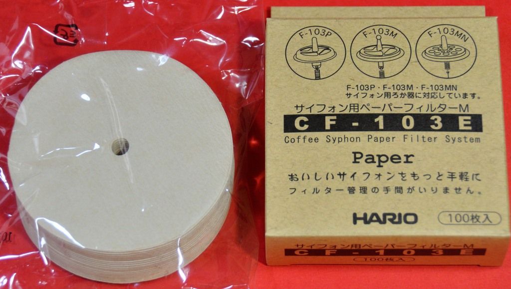 Japan CF 103E Hario 100 Paper Filters Coffee Syphon F 103P F 103M F