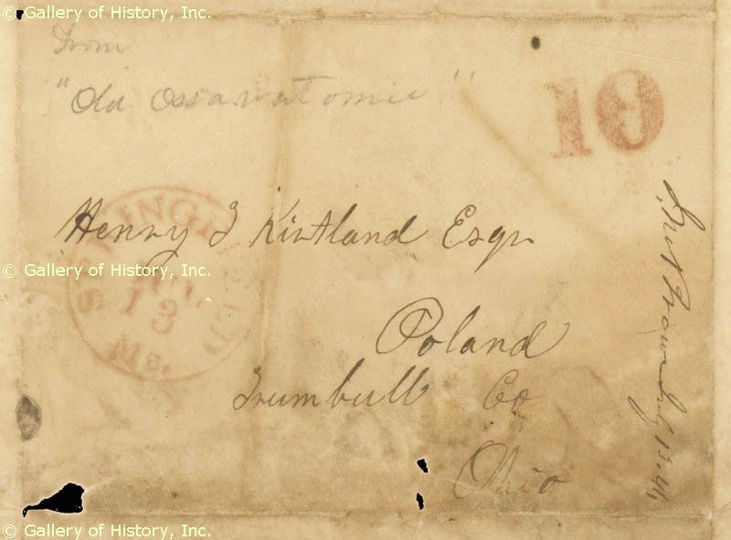 John Brown Autograph Letter Signed 07 11 1846  