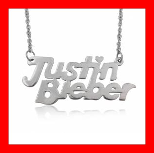 Justin Bieber Necklace Stainless Steel New