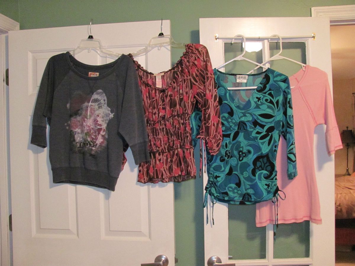 Large Lot of Womens Clothing Tops Pants Jackets and Skirt 30 Items