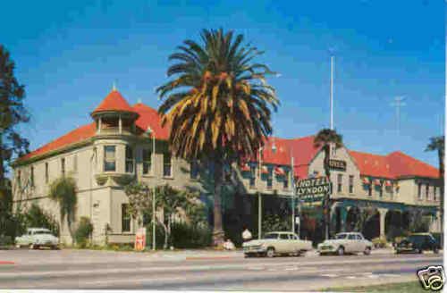Los Gatos CA PC Hotel Lyndon Hotel 1950s Mint Unused
