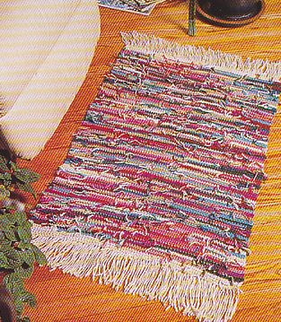 Crochet Pattern Colorful Rag Rug
