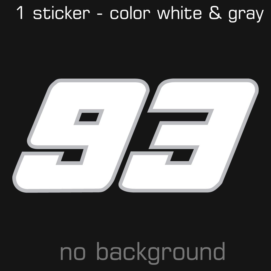 Marc Marquez Sticker Decal Multiple Sizes and Colors Pegatina Adhesivo