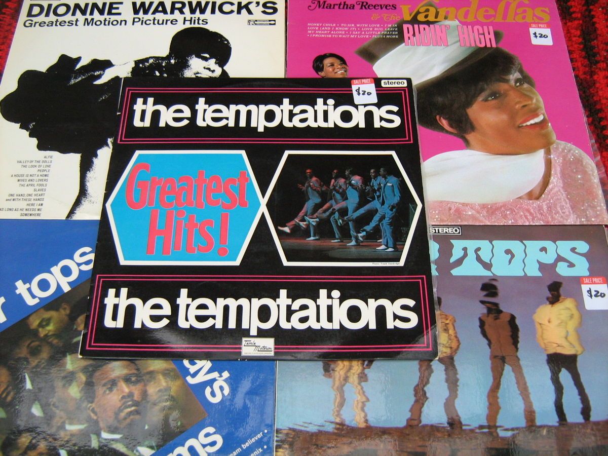 ~Four Tops~Temptations~Martha Reeves & Vandellas~Dionne Warwick~VG++