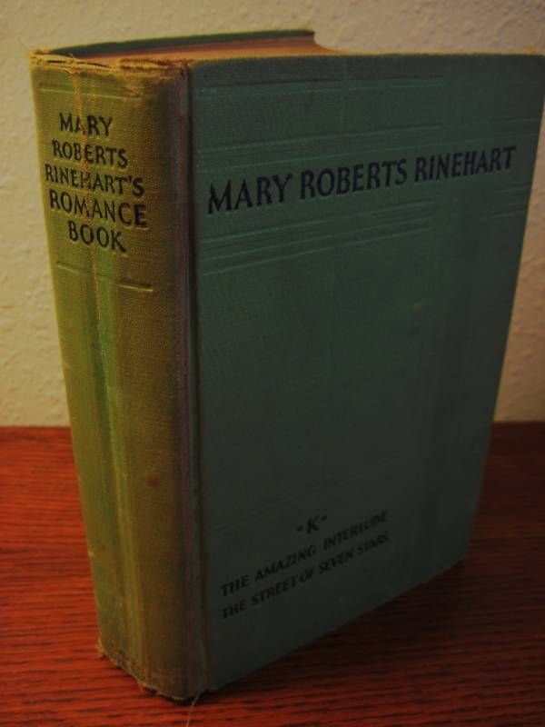 RARE Edition Mary Roberts Rinehart Romance Book Classic