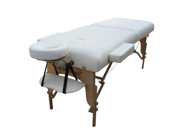 Bestmassage Cream 77L 3 Pad Portable Massage Table